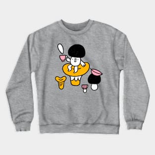 Funny mushroom character Crewneck Sweatshirt